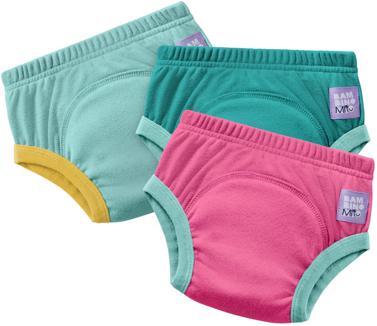 Set van 3 herbruikbare zindelijkheidsbroekjes in Roze | Sneller en met vertrouwen zindelijk worden | Bambino Mio®