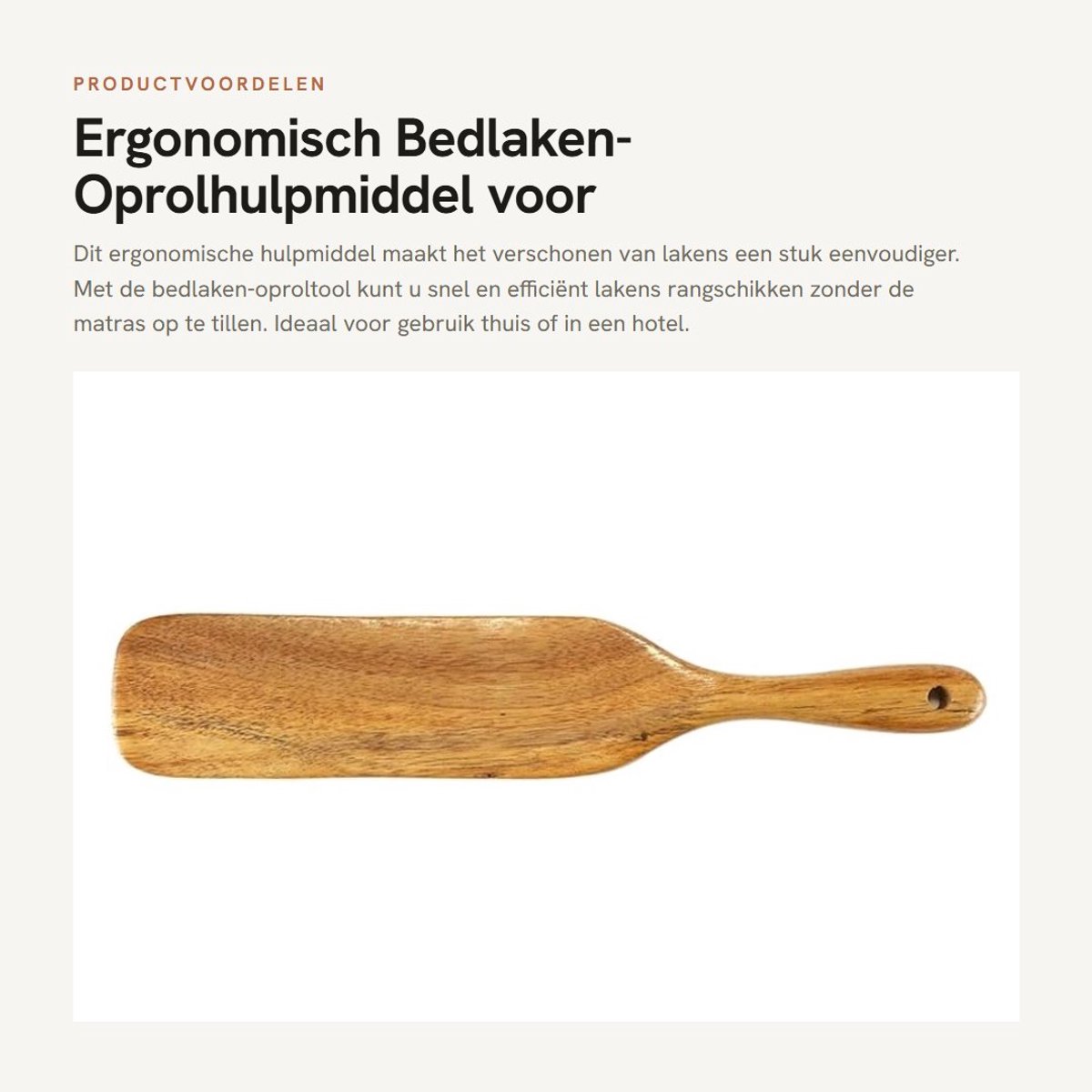 Dailygoods - Ergonomisch Bedlaken-Oprolhulpmiddel voor Eenvoudig Bed Opmaken