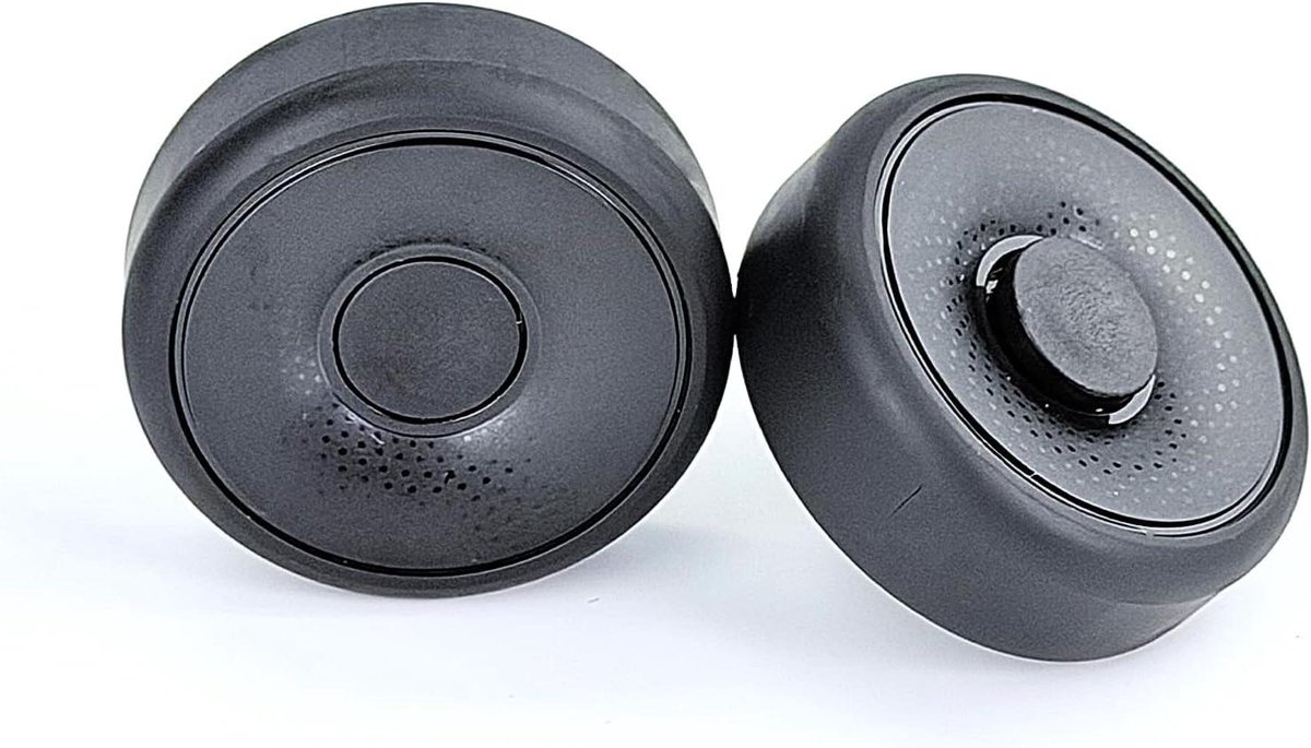 Reservewiel Set - Wiel As - Stofzuiger Onderhoud - Slijtvast Rubber - 2 Delig - Zwart