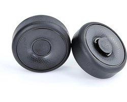 Reservewiel Set - Wiel As - Stofzuiger Onderhoud - Slijtvast Rubber - 2 Delig - Zwart