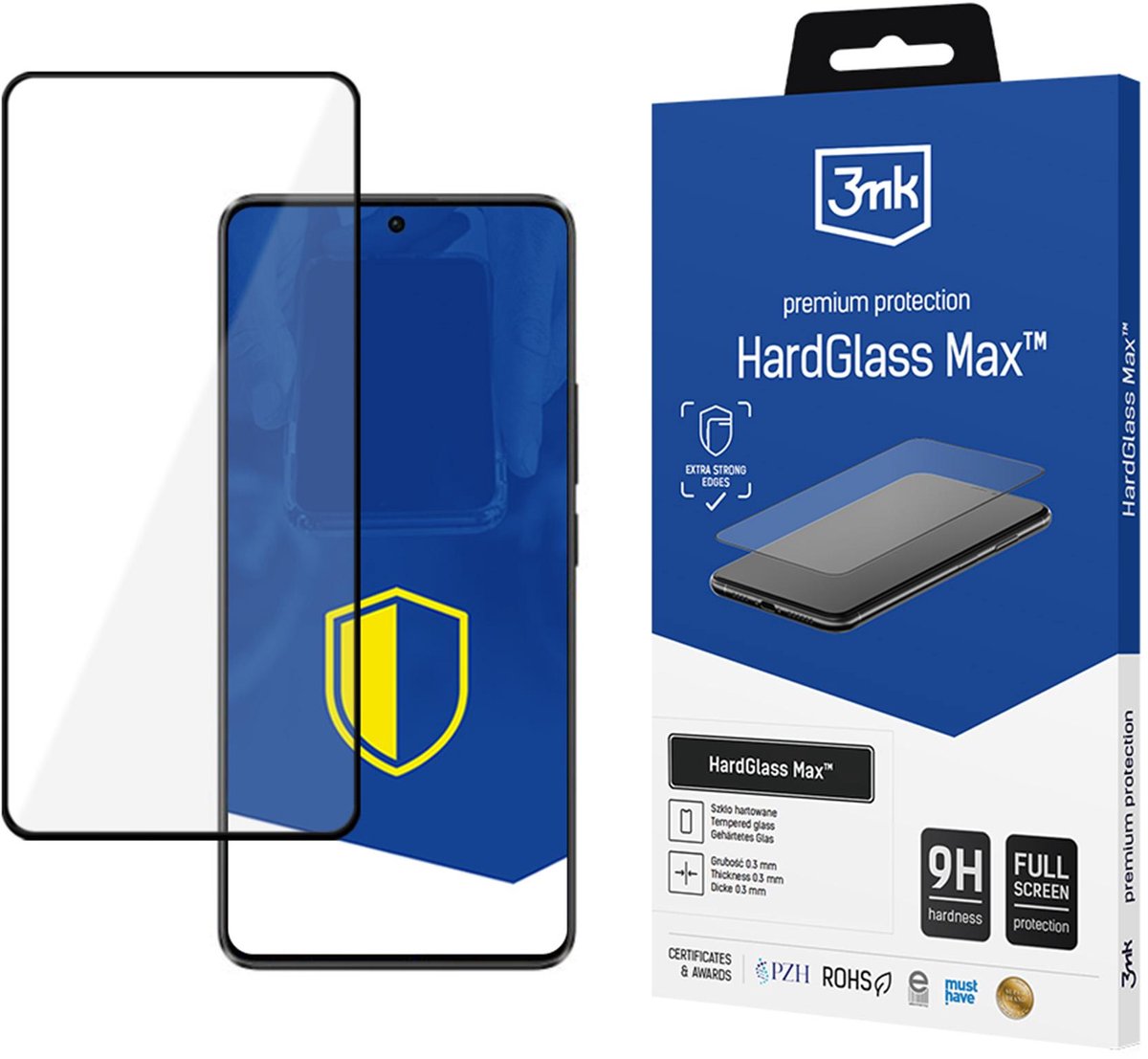 3Mk Hardglass Max Voor Poco X6 Pro 5G: Beschermende Glas Voor Volledige Telefoonbescherming