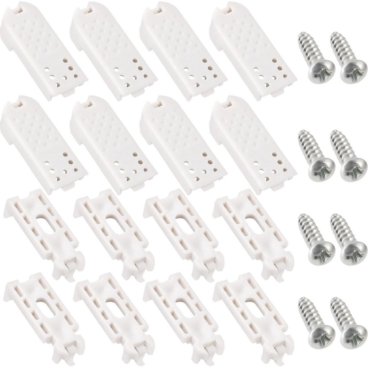 Dailygoods - 8 Stuks Geplooide Blind Klemvervangstukken
