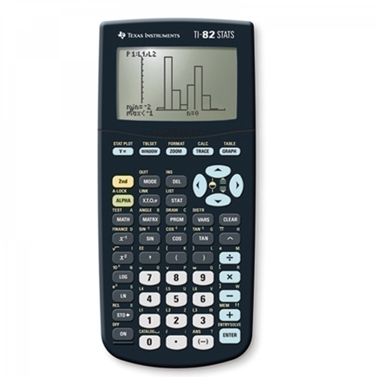 Texas Instruments TI-82 Stats Grafische Rekenmachine - Batterij Inbegepen - Zwart