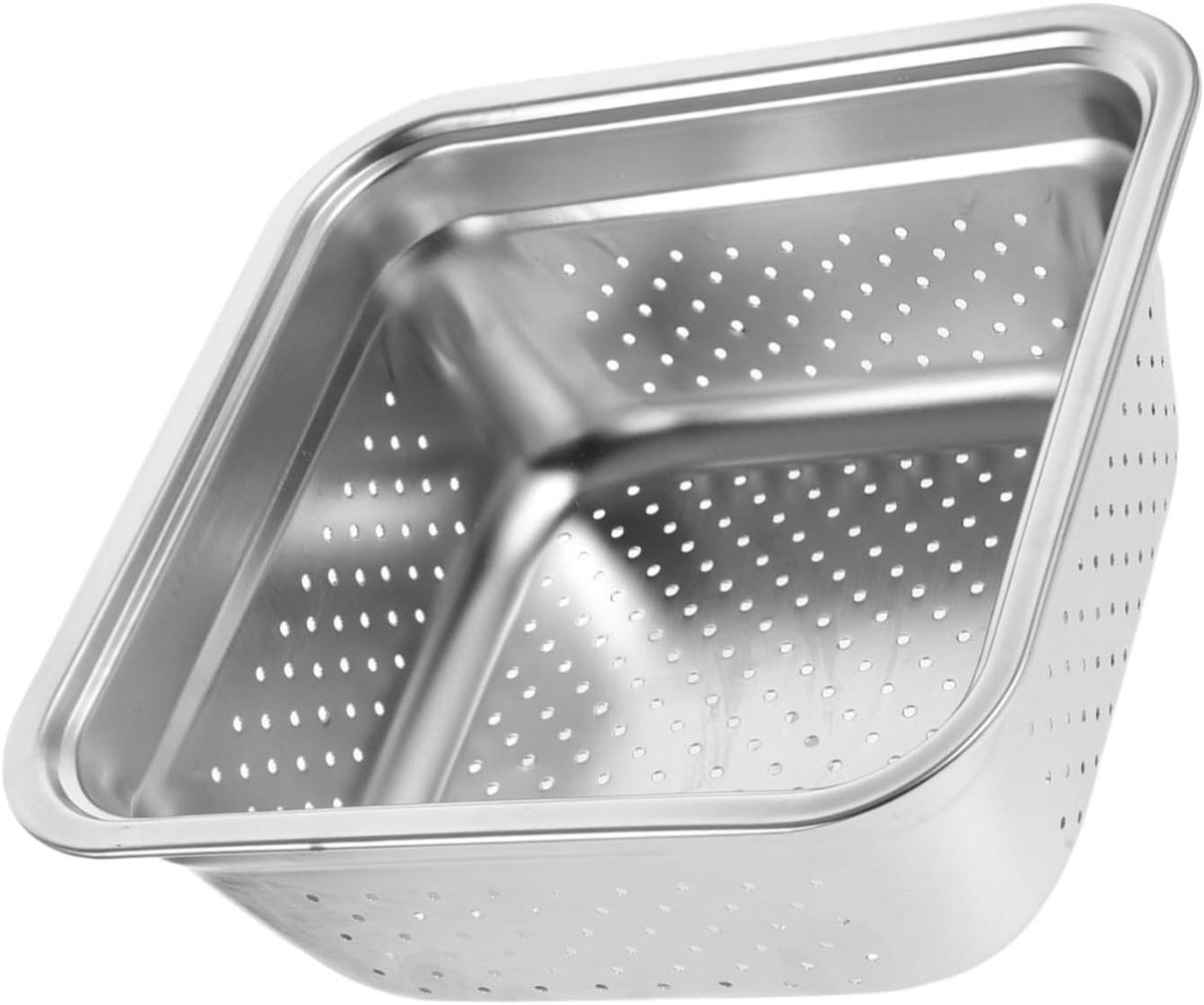 Grill Groentemand Barbecue Mand Buiten Koken Roestvrij Staal 21 x 21 x 8.6 cm Zilver