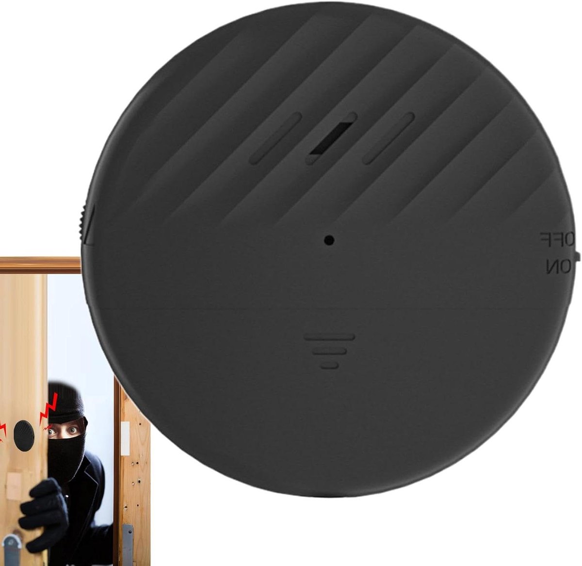 Trilalarm - Trillingssensor Alarm - Beveiliging Huis - 125db Sirene - 34g - Zwart