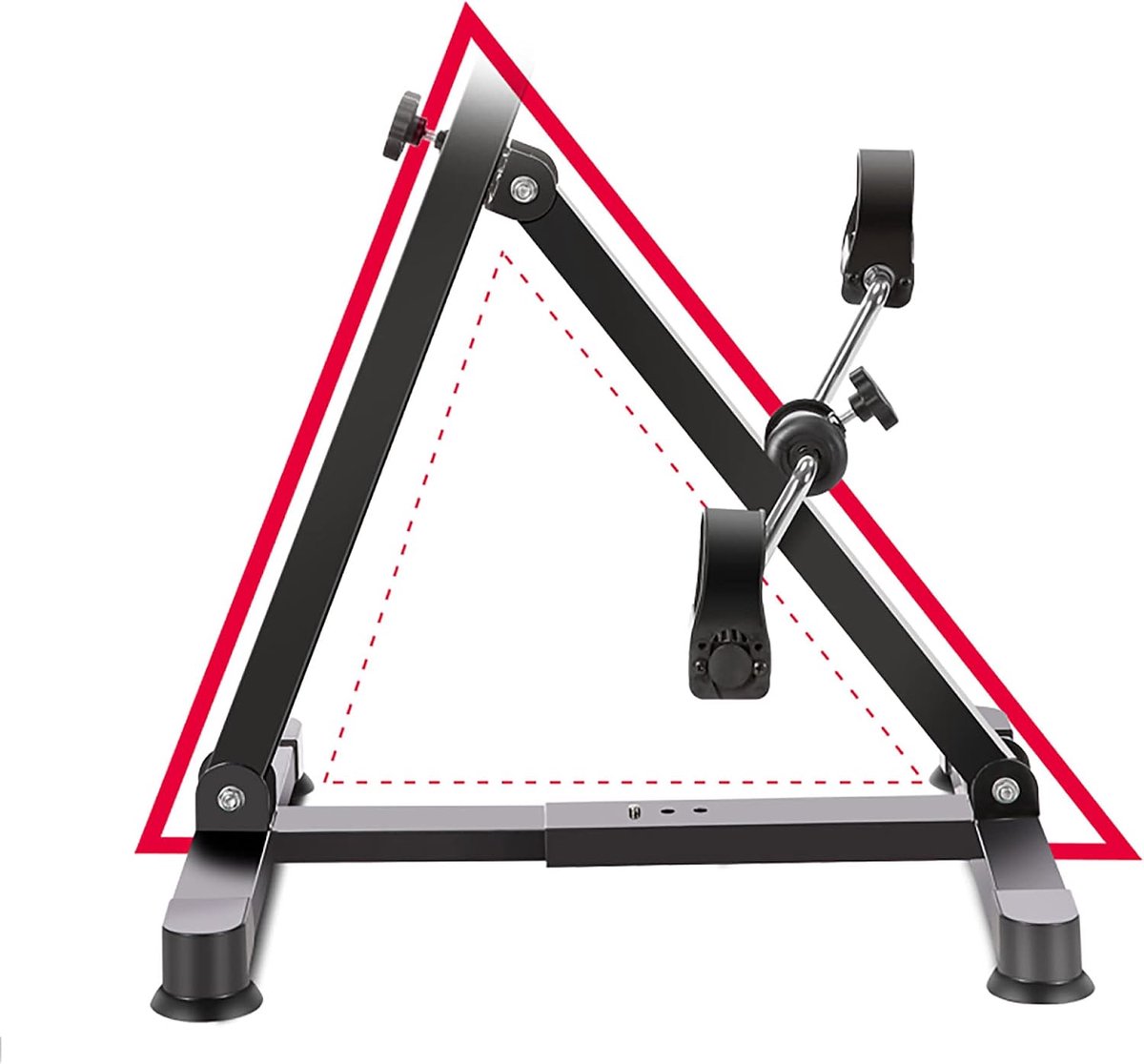 Fiets Trainer - Oefenfiets - Thuis Trainen - Verstelbare Weerstand - 84x42x41cm - Zwart