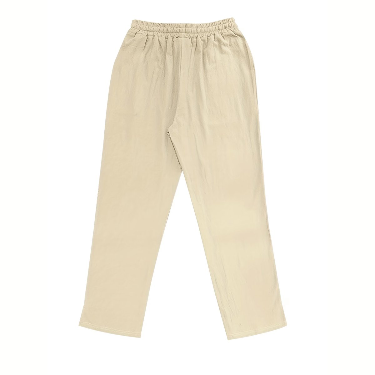 Currero Linnen Broek Heren - Zomerbroek - Volwassenen - Lange Broek - Pantalon - Strandbroek - Zomer - Ibiza Stijl - Khaki M