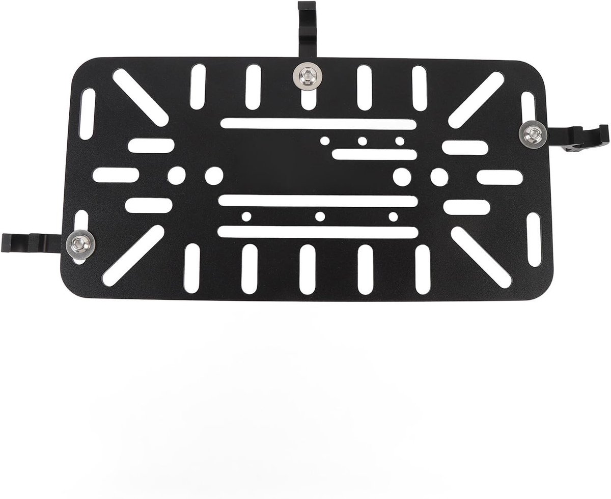 Dailygoods- Motorfietszadeltas Ondersteuning - Aluminium Beugel - Eenvoudige Installatie - Voldoende Opslagruimte - Geschikt voor Zachte Tassen - Voor Actiecamera Bevestiging - Motorfietstas