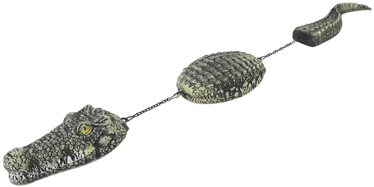 Dailygoods- Nep Krokodil Lifelike - Drijvende Lokvogel - Plastic Alligator - Tuinvijver Aas - Slijtvast Materiaal - Realistische Ogen/Tanden