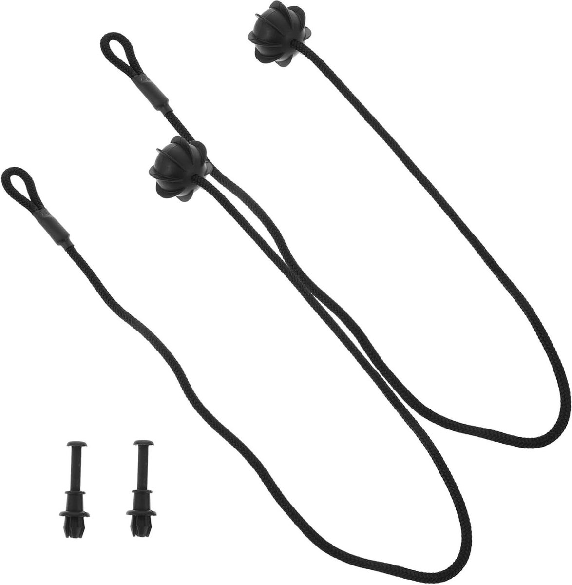 Spanbanden voor Kofferbak - Bagagekoorden Bungee - Spullen Vastzetten - Verstelbare Lengte - 47 cm - Zwart