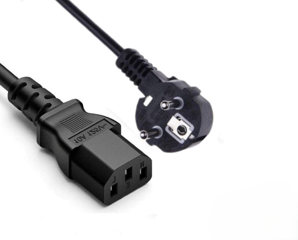 Netsnoer met stekker - Voedingskabel Adapter - Synthesizer Voeden - Hoogwaardige Constructie - Niet gespecificeerd - Zwart