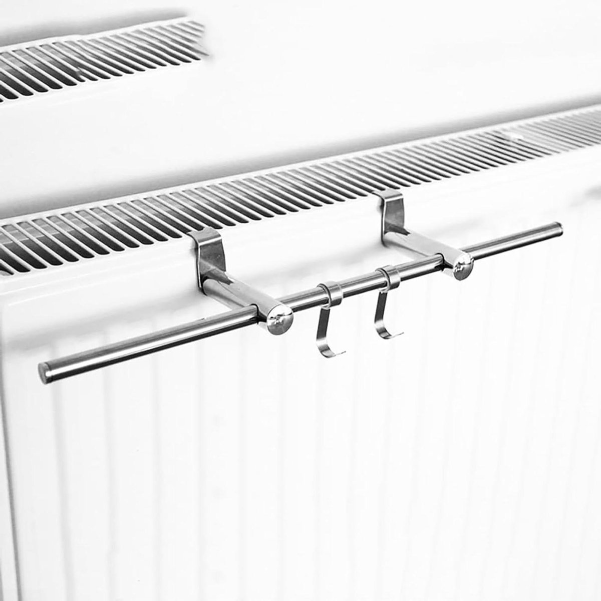 Radiator Kledingrek - Droogrek Handdoeken - Was Drogen - Roestvrij Staal - 50cm - Zilver