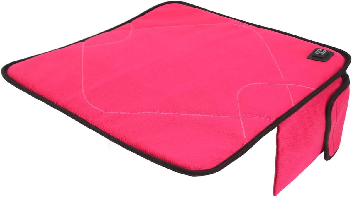 Verwarmd Zitkussen - Elektrisch Kussen - Comfortabel Zitten - 3 Niveaus Temperatuur - 42.5 cm - Grijs