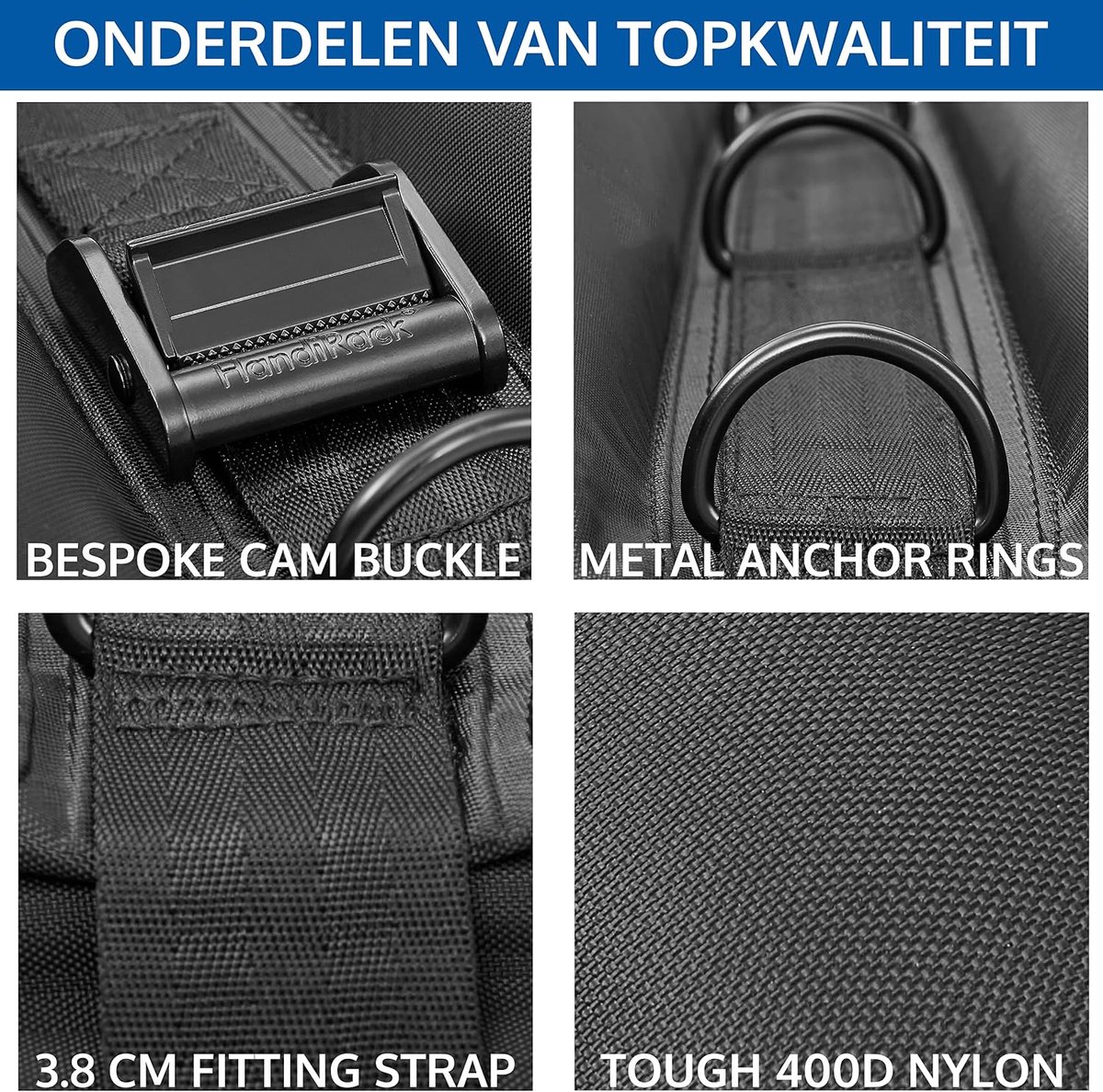 Opblaasbare dakdrager auto – universele dakdrager set – opvouwbaar – 80 kg draagvermogen – zwart – foto 4