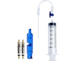 Tubeless sealant injector voor fietsbanden, spuit met Presta ventiel gereedschap, 60ml, ideaal voor lekdetectie en onderhoud