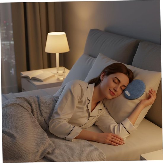 Kussenluidspreker Slapen - Platte Luidspreker Nacht - Rustgevend Slapen - Ultradun Comfort - 11 mm dik - Blauw — afbeelding 3