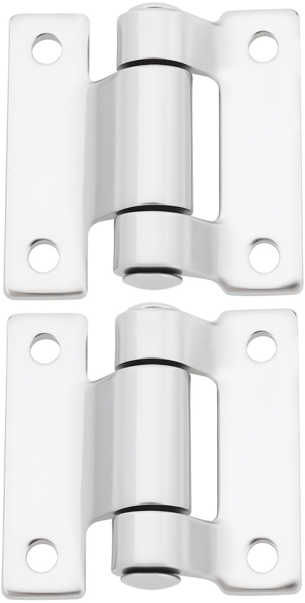 Dailygoods- Scharnier Roestvrij Staal - 60x60mm - 2 Stuks