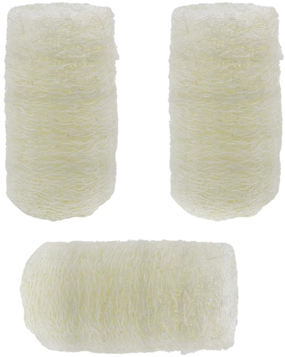 Dailygoods- Badspons Set van 3 - Natuurlijke Luchtfassponzen - Biologisch Afbreekbaar - Zachte Peeling - Milieuvriendelijk - Verwijdert Dode Huidcellen - Luffa Spons