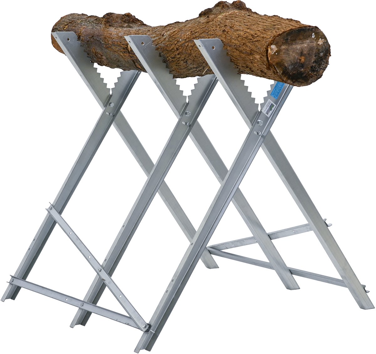 TRUTZHOLM Zaagbok Inklapbare Houtzaagbok 150kg - 82x80x77cm Verzinkt Staal - Heavy Duty Kettingzaagframe voor Boomstammen