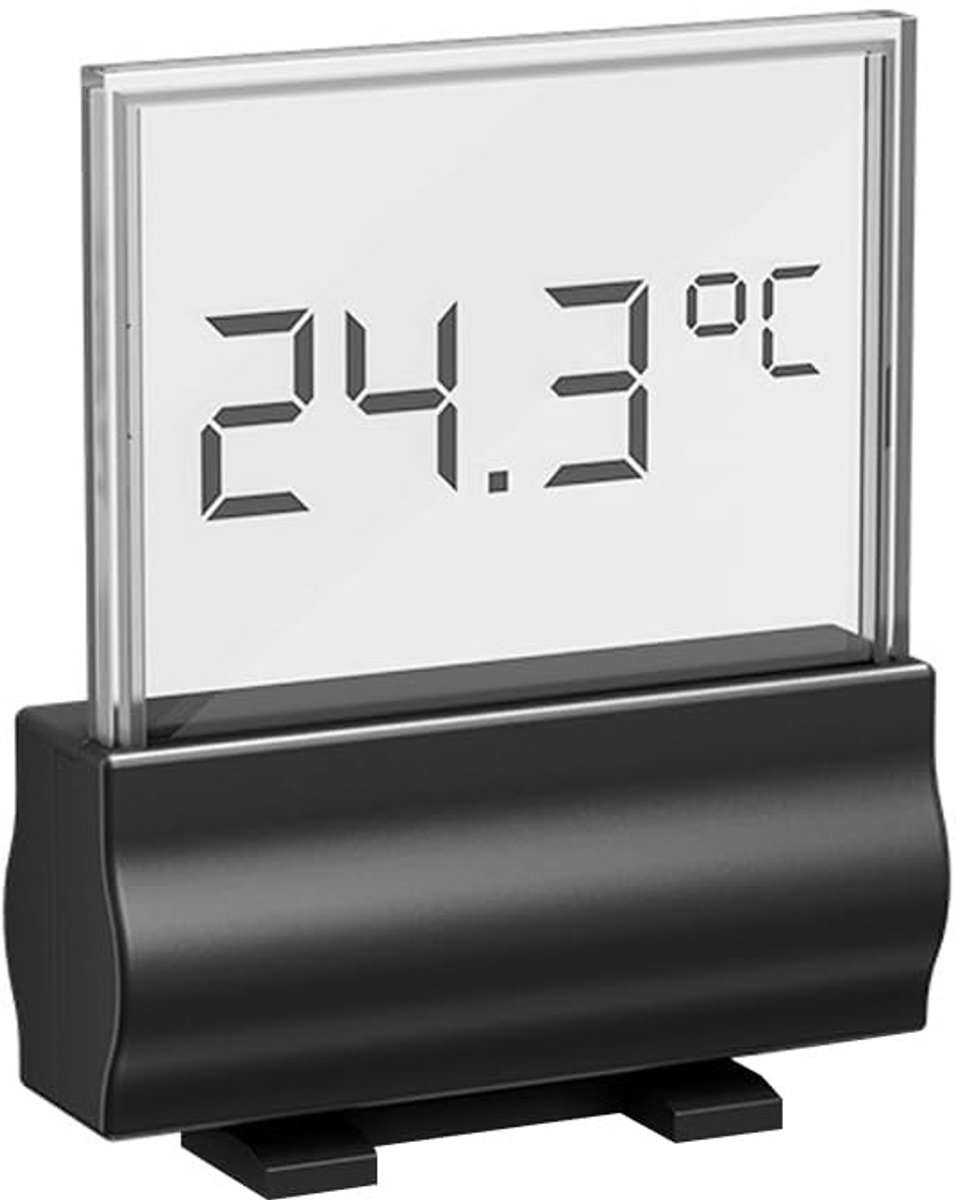 Dailygoods - Aquariumthermometer - Digitale thermometer - Hoge precisie - Zwart - Aquarium temperatuurmeting - Nauwkeurige meting - Geschikt voor zoet...