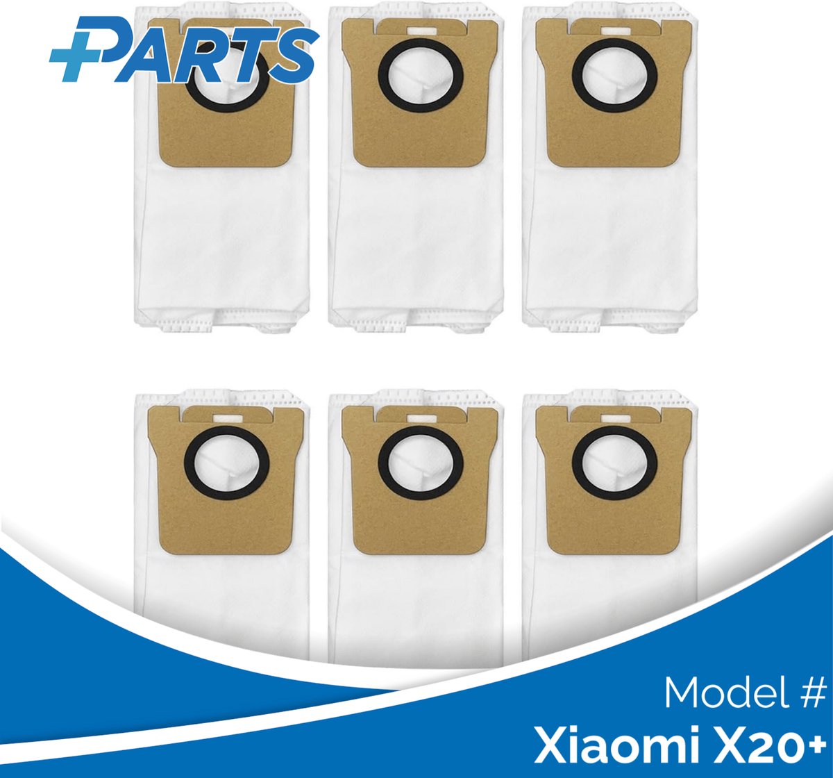 Plus.Parts Xiaomi X20+ Stofzakken (6 Stuks, Plus.Parts® alternatief voor BHR6560GL) Overig