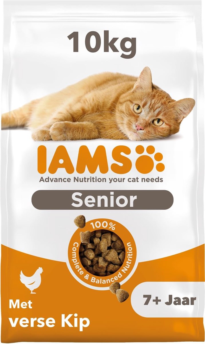 Solidchoice - Droogvoer voor Senior Katten met Kip, 10 kg