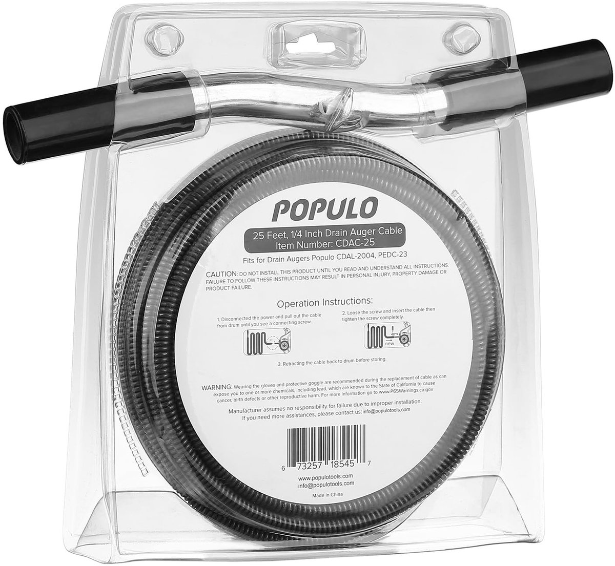 Solidchoice - Vervangbare Kabel voor Elektrische Afvoerreiniger