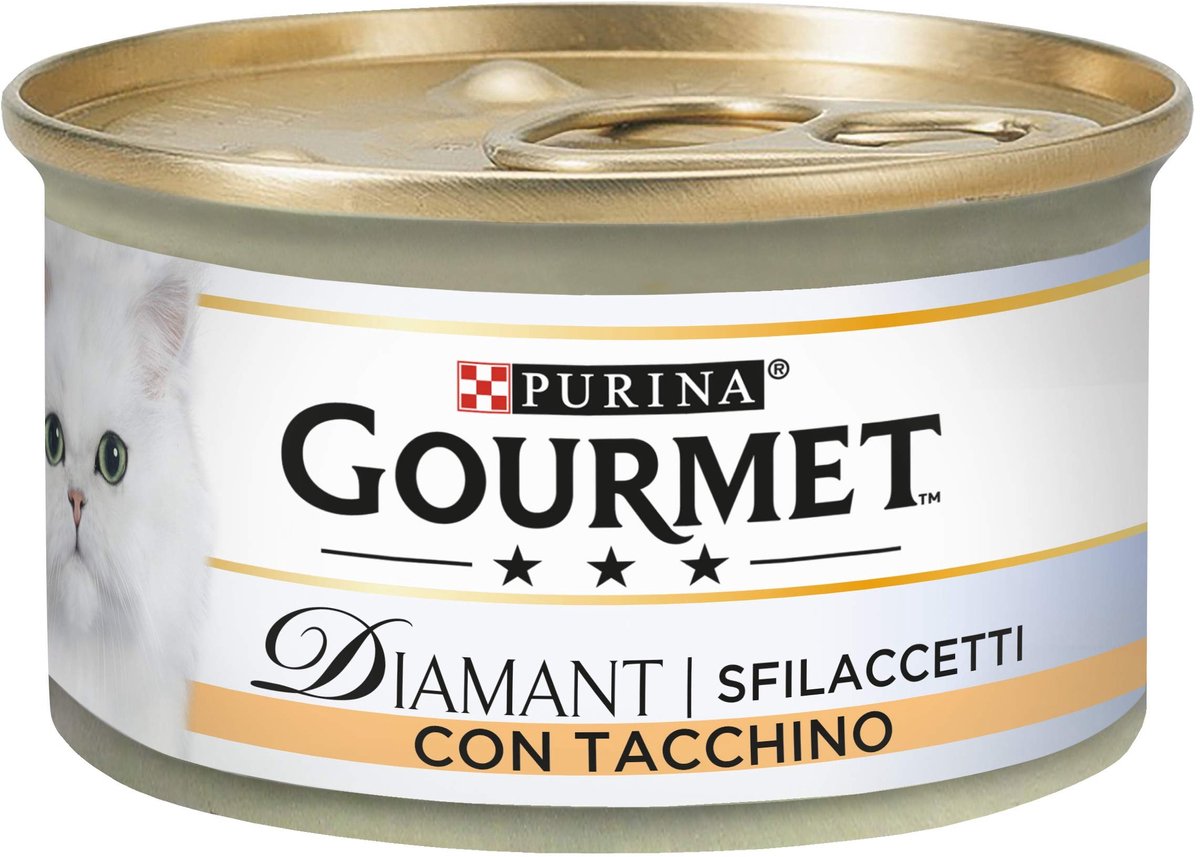 Solidchoice - Gourmet Natvoer voor Katten met Kalkoen, 24 Blikken van 85g