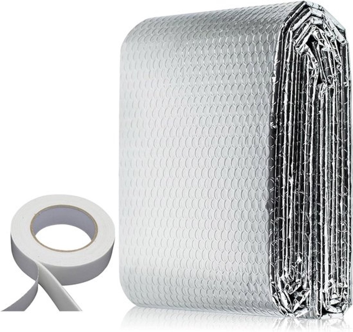 Isolerende Aluminium Bubbel Film 0.6x5m - Warmte Reflecterende Isolatie voor Radiatoren, Daken en Vloeren, Thermische Stralingsbarrière en Vochtbarrière