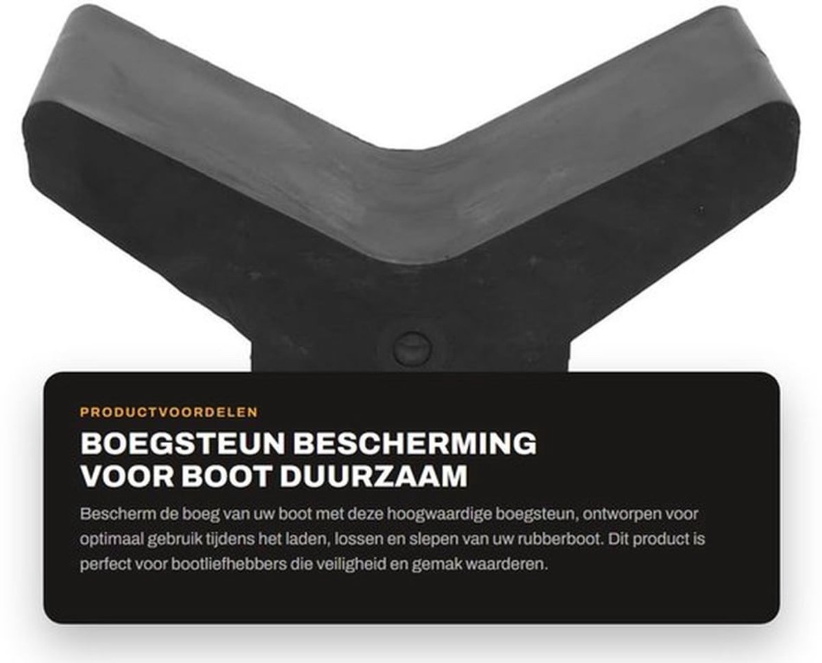 Boegsteun Beschermend - Boegkaak - Boeghouder - Rubber - Duurzaam - 4 Inch X 4 Inch X 0,5 Inch - Boegblok
