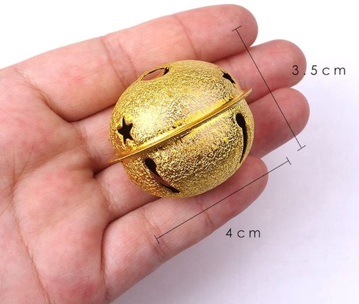 Belletjes 4 cm - 10 Stuks - Metalen Belletjes - Roestwerend - Knutselen - Sieraden - Festivaldecoratie - Decoratiebelletjes