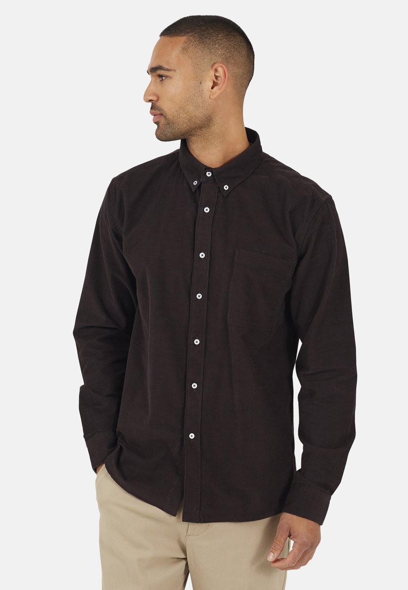 Brave Soul Outdoorshirt Katoen Mannen Bruin