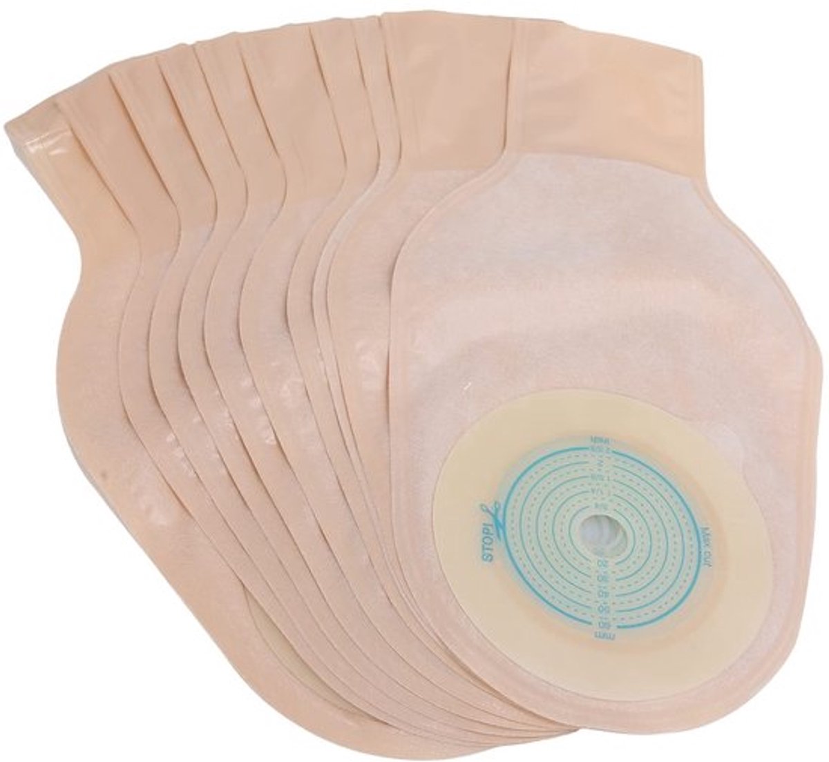 Colostomazak 10 Stuks - Wegwerpbare Afvoerzakken - Draineerbare Stomazak - Stoma Verzorging - Gaasdoek/Spons/Papier/Film - Veilig Gebruik