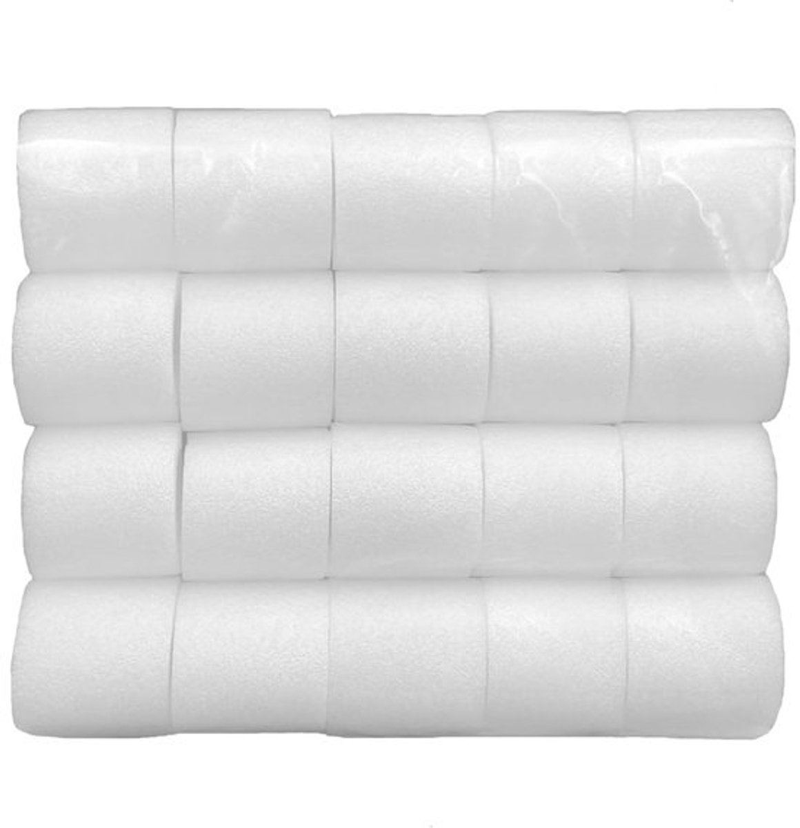 Gordijnafstandhouders 20 stuks - Schuimafstandhouders 4,8 cm - Geschikt voor ooggordijnen - Perfecte plooien - Voor palen tot 28 mm - Eenvoudige installatie - Gordijnhangers