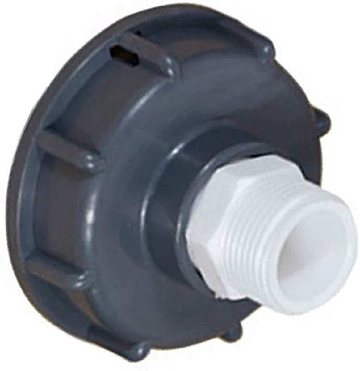 IBC-tankadapter, S60x6 naar 1 inch mannelijke verbinding voor IBC-tuinwatercontainers, vervangingsklep en aansluiting voor IBC-tanks