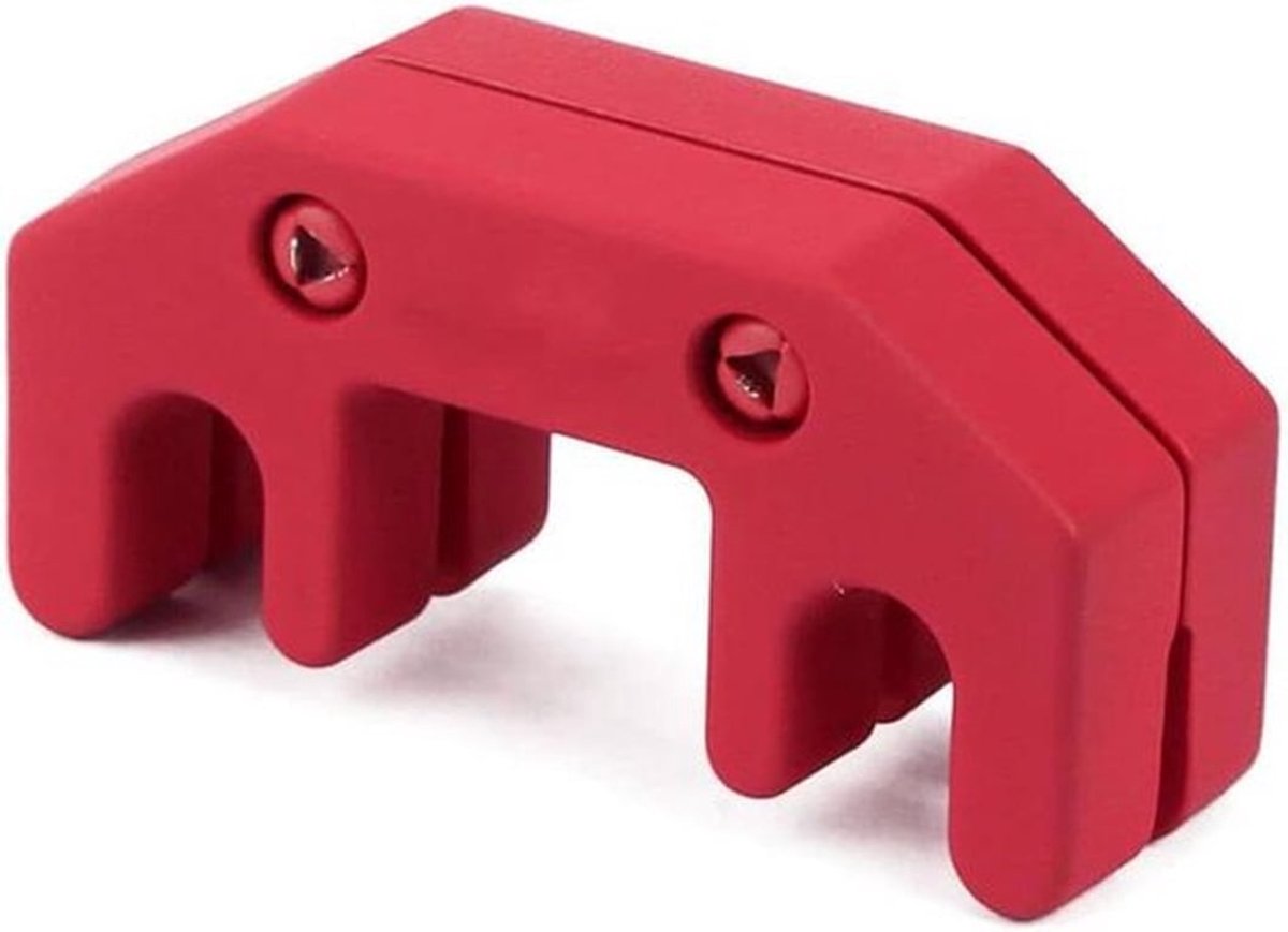 - Viool Altviool Oefeninstrument - Zinklegering Demper - Professionele Oefeninstrument voor Elektrische Akoestische Viool - Onderdelen Rood.