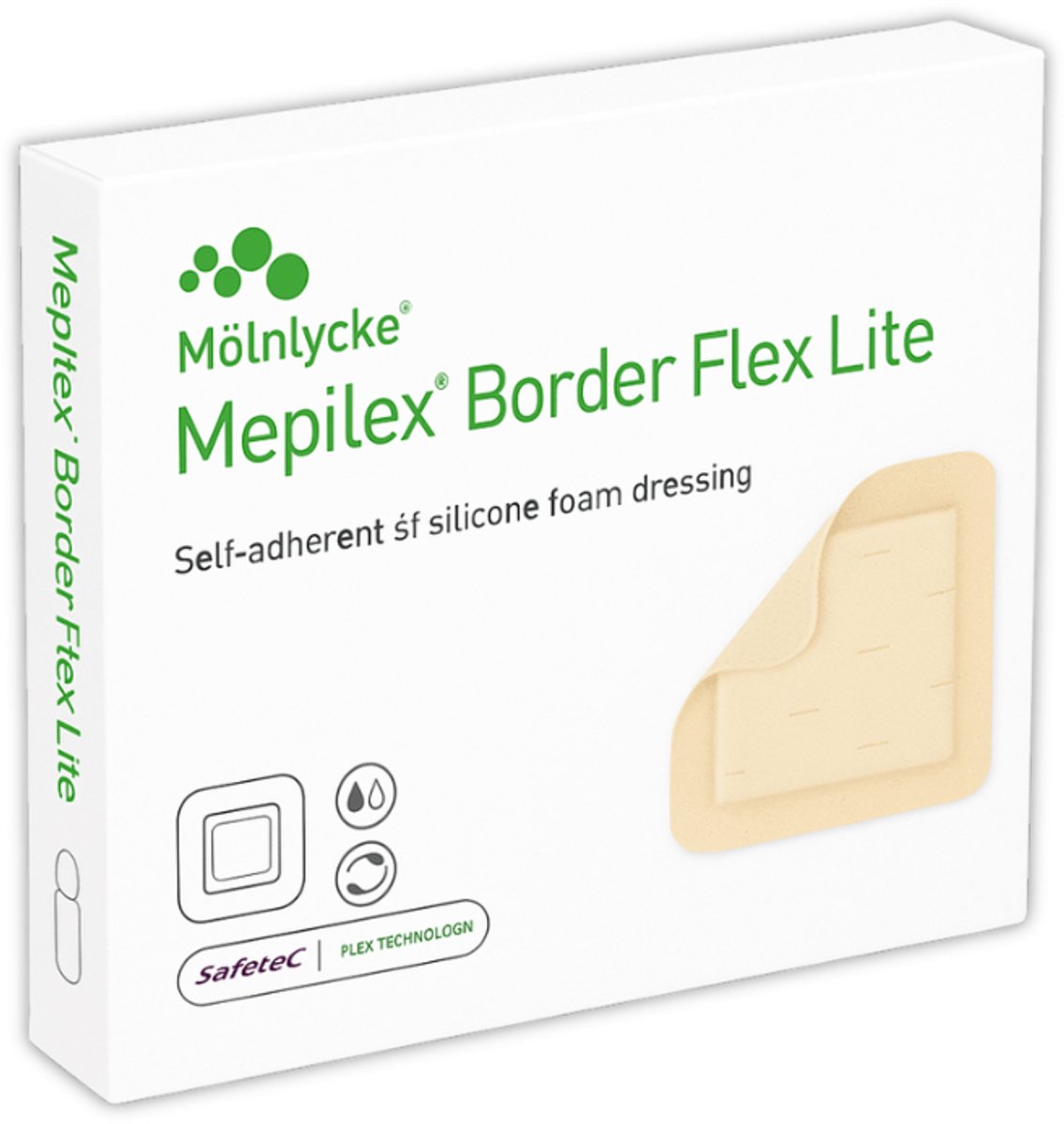 Mölnlycke Mepilex borer flex lite - 4 x 5 cm - 581011