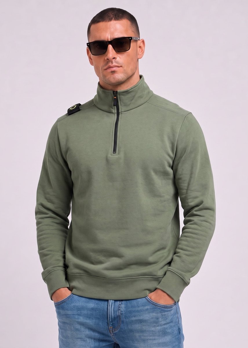 MA.Strum Training quarter zip sweatshirt - bronze green