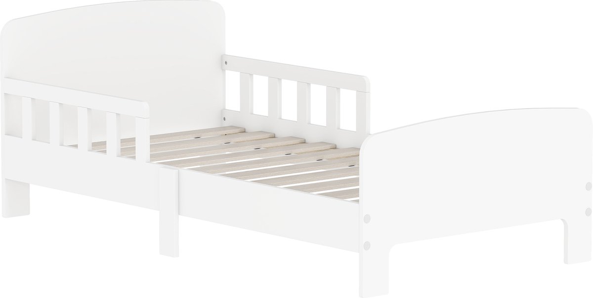 AIYAPLAY kinderbed - bed - MDF - 143,5L x 74,2B x 54H cm - wit