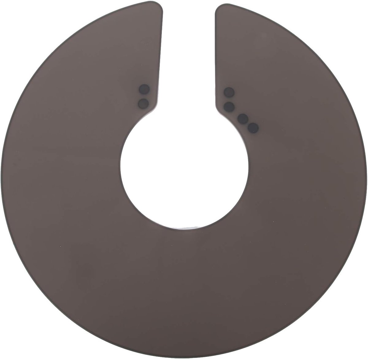 Siliconen Waterdichte Nekbeschermer voor Kappers - Haar Knip- en Verf Hulpstuk voor Thuis en Salongebruik (17 * 16 * 2cm - Zwart)