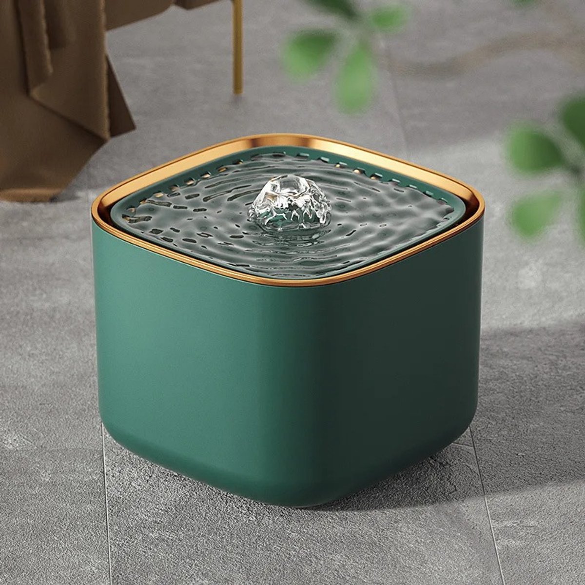 Geargalaxy Drinkfontein - Kattenfontein - Hondenfontein - Waterfontein - Drinkbak - Waterdispenser - Huisdierfontein - Stil - Groen