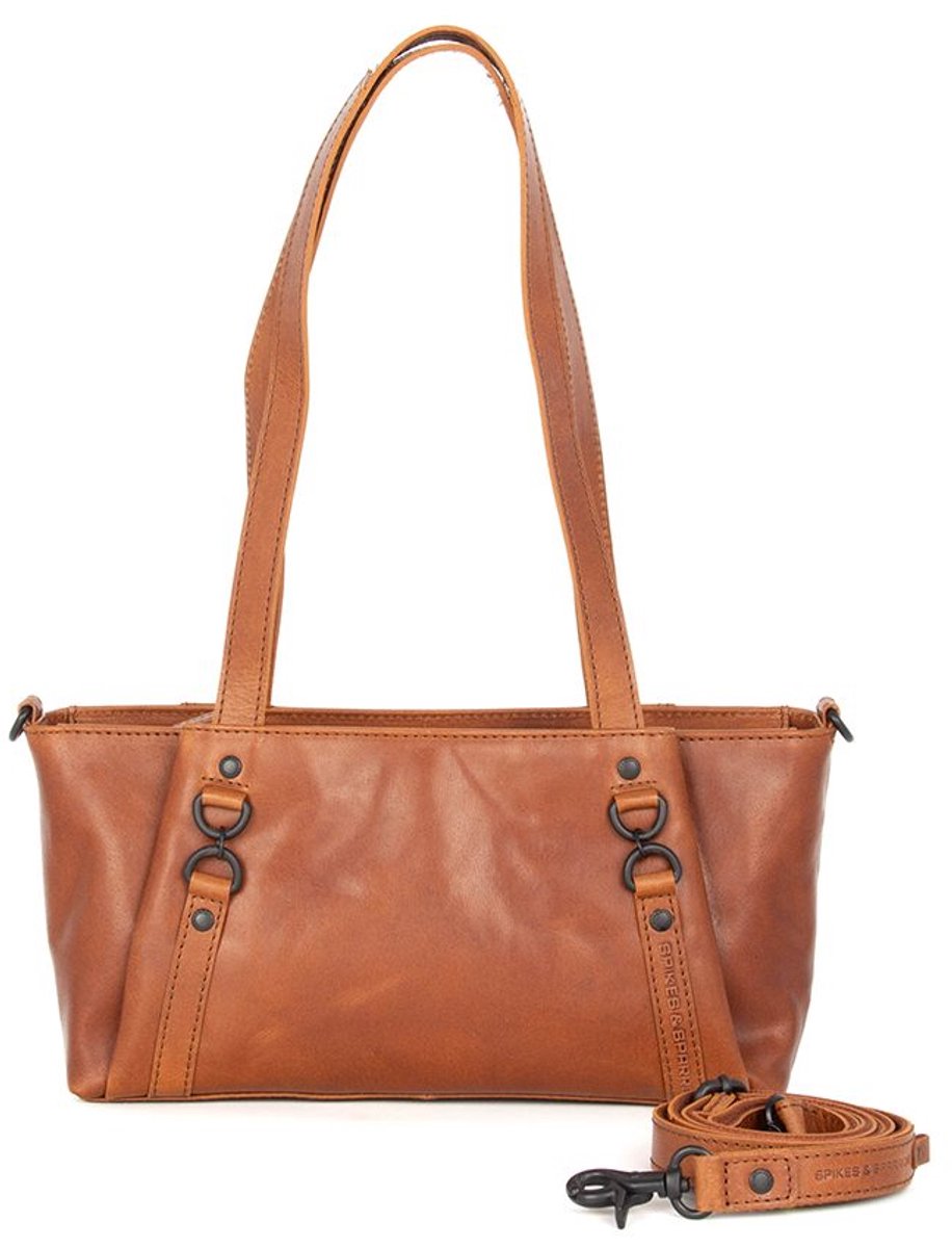 Leren Handtas - Starlet - Brandy Cognac
