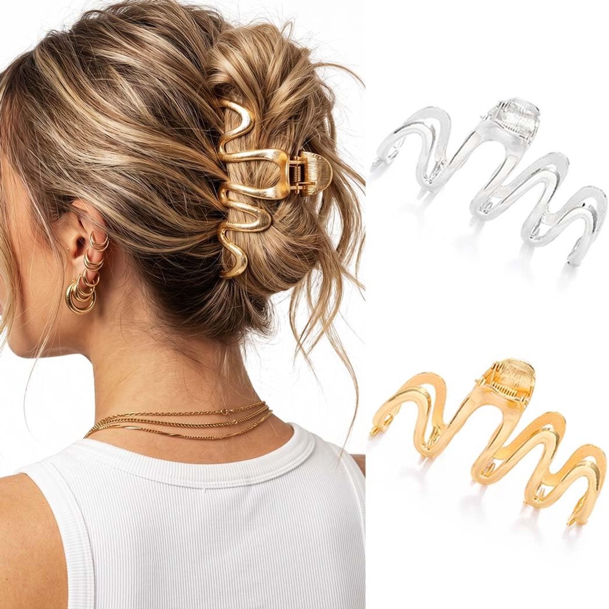 Solidchoice - Gouden Metalen Kralenclips voor Sterke Grip