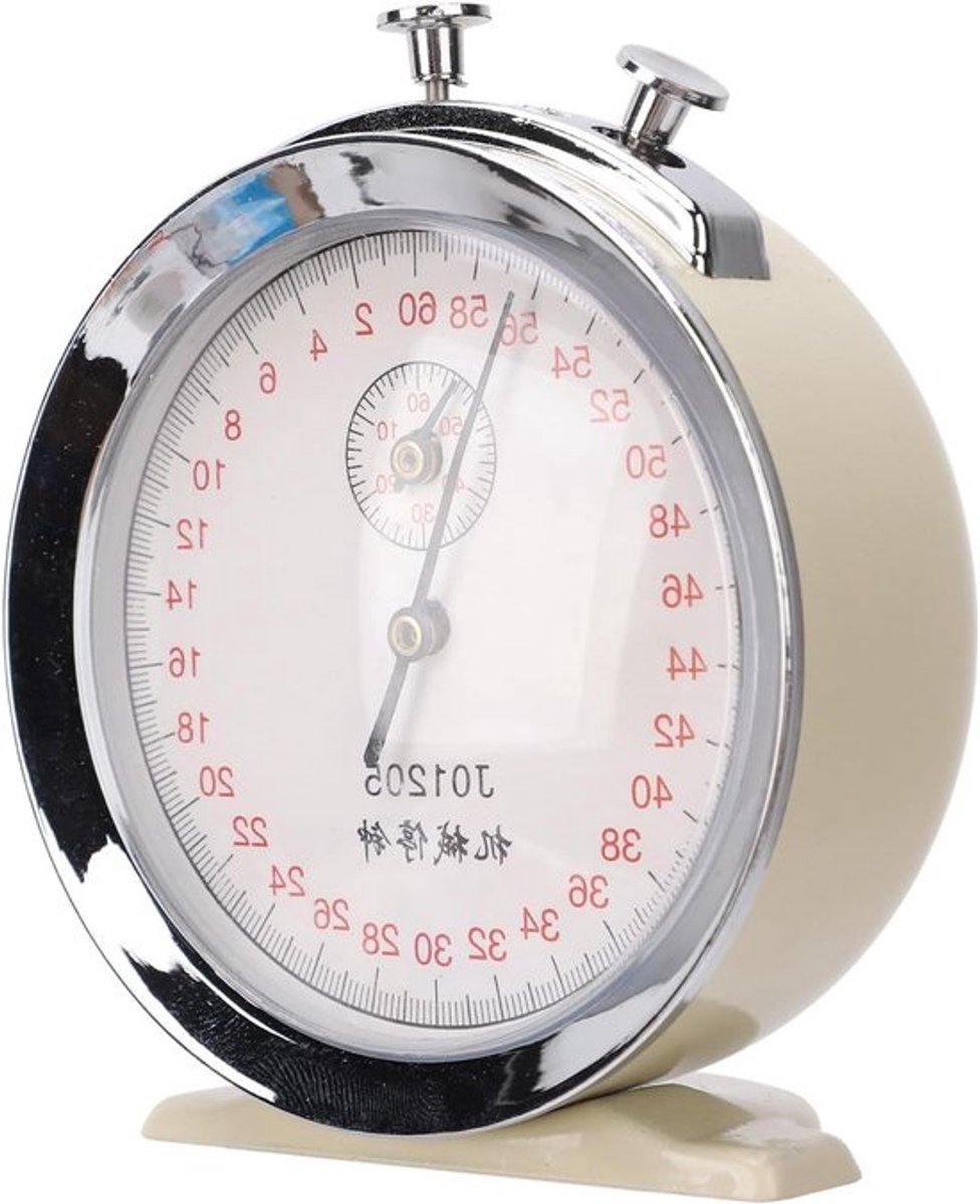 Grote Dial Mechanische Stopwatch met Start, Pauze en Reset Functie voor Fysieke Experimenten en Sportactiviteiten