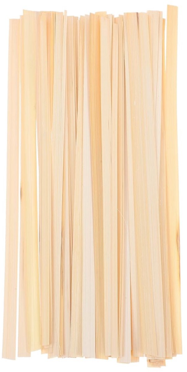 Solidchoice - 50 Stuks Bamboe Stokken voor Handwerk en Decoratie