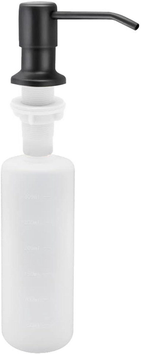 MODFU Zeepdispenser – 500 ml – 360° draaibare pomp – Navulbaar – Voor keuken & badkamer – Roestvrij staal & ABS – Chroom