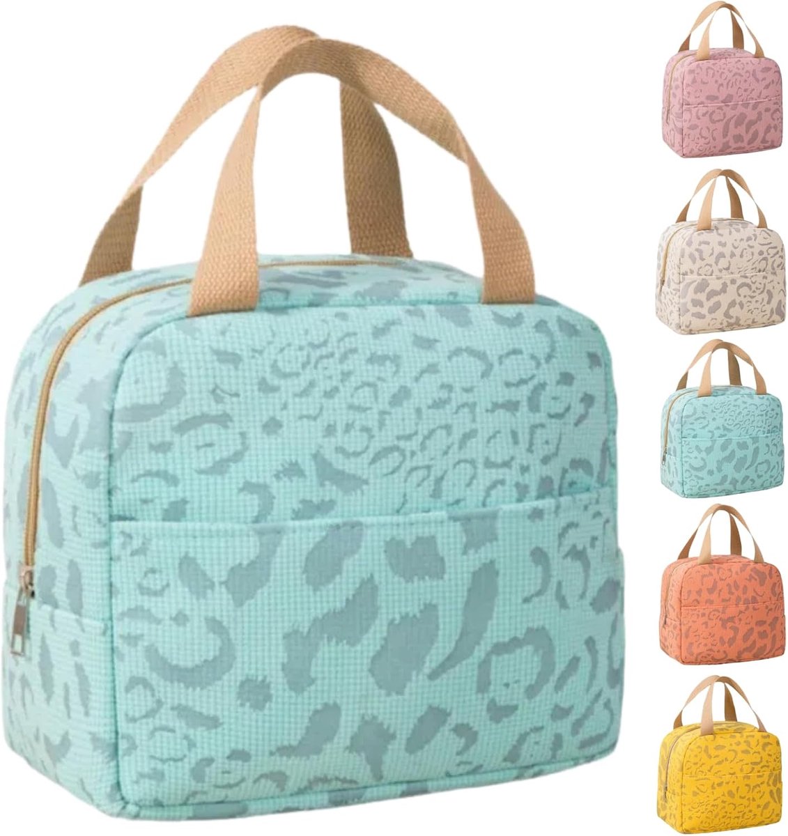 Lunchtas - Koeltas - Grote Capaciteit Dubbele Isolatie Lunchtas - Draagbaar voor Kantoor Fitness Picknick - Robuust en Compact Polyester - Blauwe Kleur