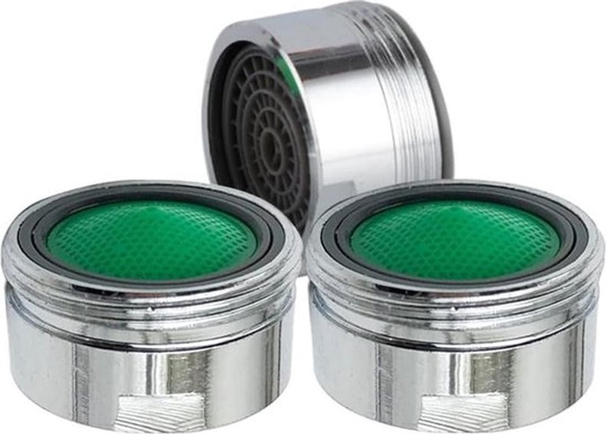 Kraanperlator 20 mm 3 stuks - Douche-stroombegrenzer - Kraanfilters vervangingsonderdelen - Koperen behuizing - Keuken en Badkamer