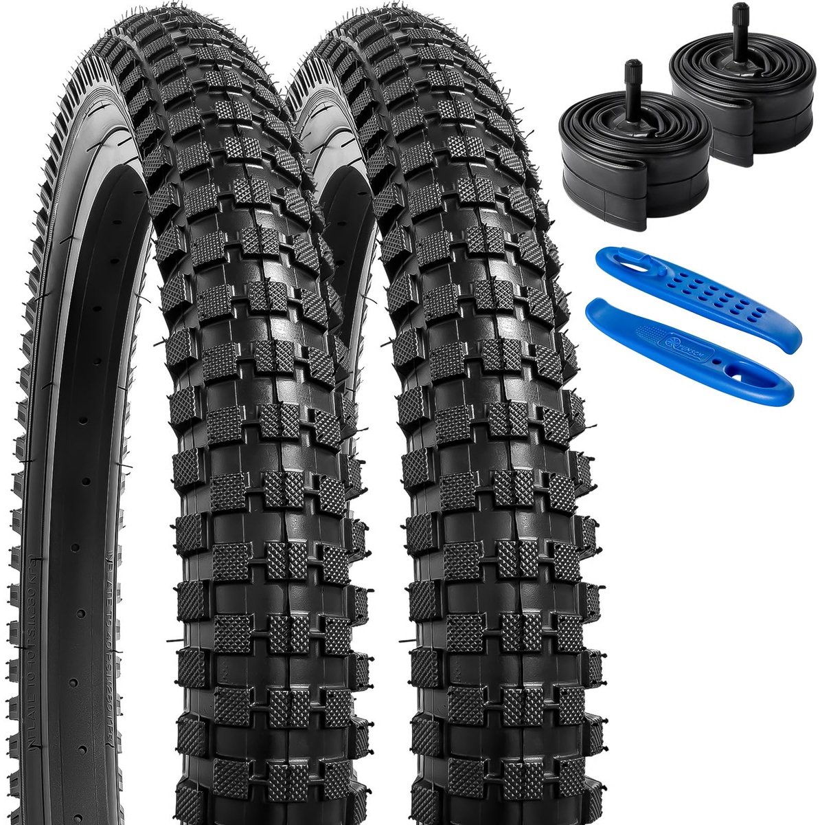Solidchoice - Set van 2 Vouwbare 20 Inch Fietsbanden met Binnenband