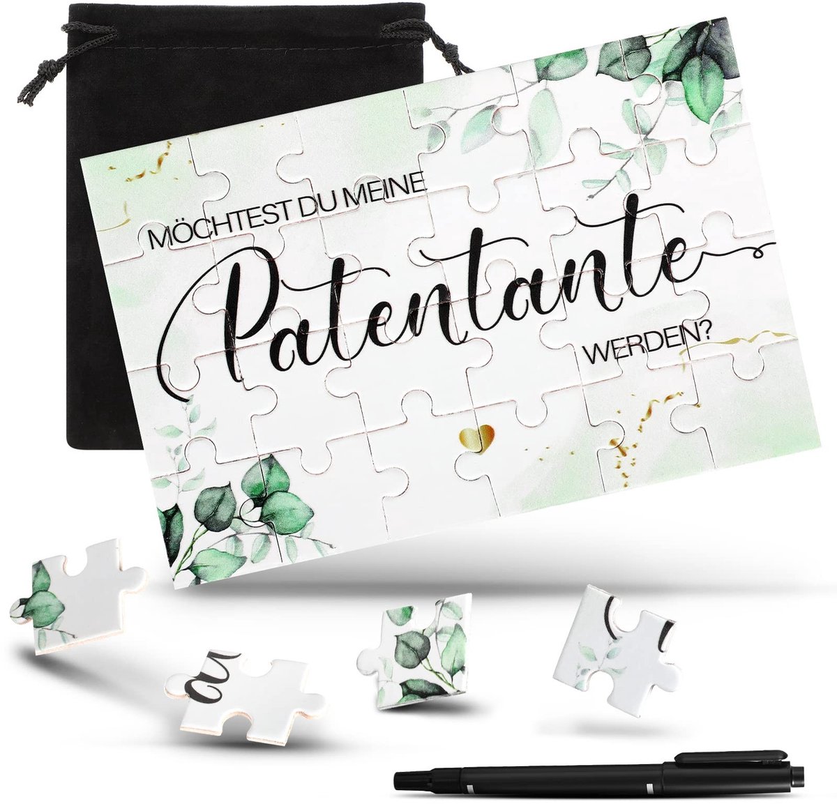 Solidchoice - Patentante Vragen Puzzel Set van 24 Stukken